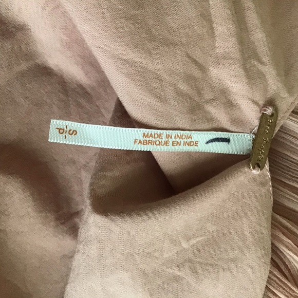 Free People Pink Rose Embroidered Chiffon TunicTop - Picture 9 of 9